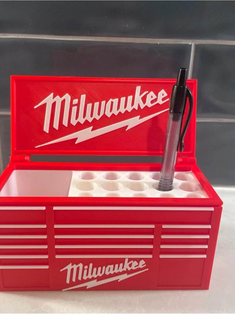 Milwaukee Red Tool Chest Organizer for office or Desk